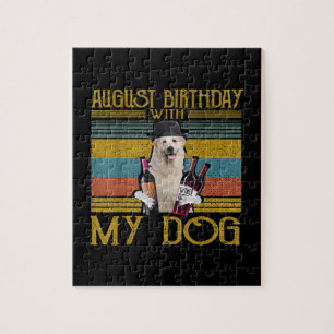 August Birthday With My Great Pyrenees Dog 2020 Puzzle