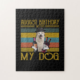 August Birthday With My Great Pyrenees Dog 2020 Puzzle