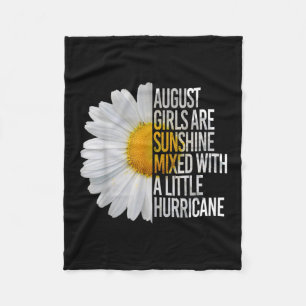 August Birthday Womens Gift Funny Quote Geschenk Fleecedecke