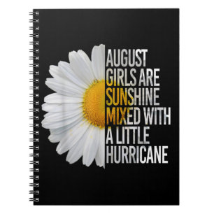 August Birthday Womens Gift Funny Quote Geschenk Notizblock