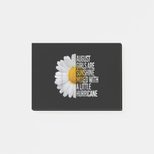 August Birthday Womens Gift Funny Quote Geschenk Post-it Klebezettel