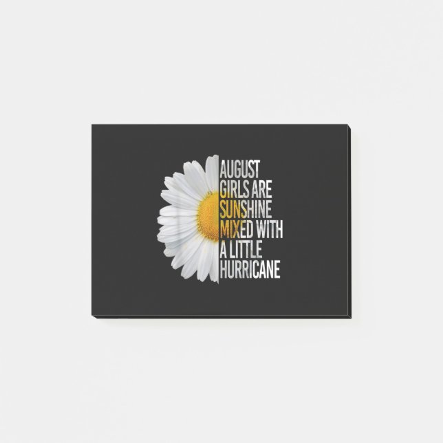 August Birthday Womens Gift Funny Quote Geschenk Post-it Klebezettel (Vorderseite)