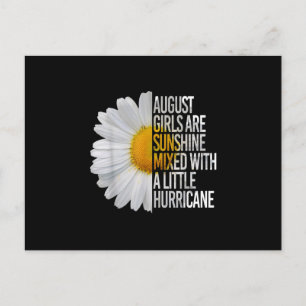 August Birthday Womens Gift Funny Quote Geschenk Postkarte