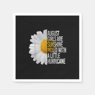 August Birthday Womens Gift Funny Quote Geschenk Serviette