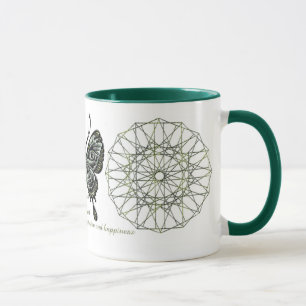 August Birthstone Schmetterlings-Tasse Tasse