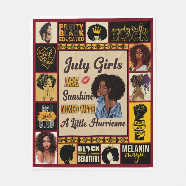 August Black Women Sunshine Mixed Fleecedecke (Vorderseite)