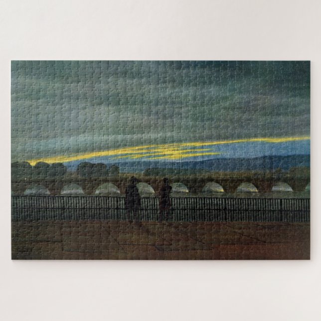 August Bridge in Dresden - Zeitlose Aussicht Puzzle (Horizontal)
