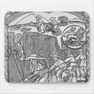 August, erntend, Löwe Mousepad