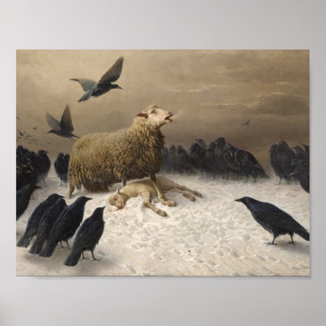 August Friedrich Schenck - Anguisch Poster (Vorne)