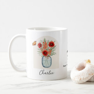 August-Geburtsmonats-Blumen-Tasse Kaffeetasse