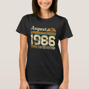 August Geburtstag Benutzerdefiniertes Jahr T-Shirt