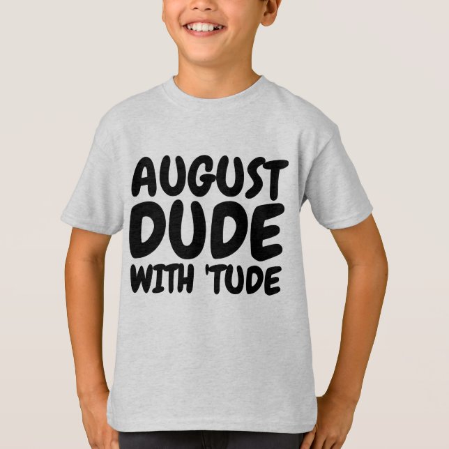 AUGUST Geburtstag Männer & Jungen T - Shirt (Vorderseite)