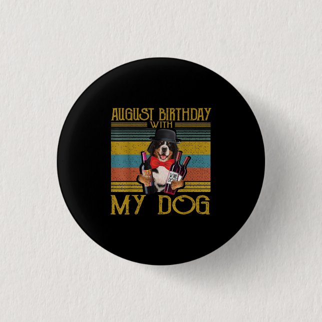 August Geburtstag mit meinem bemängeligen Moutain  Button (Vorderseite)