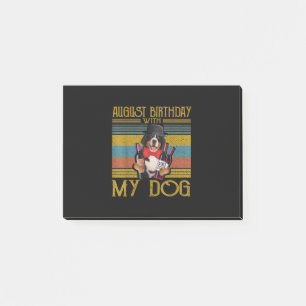 August Geburtstag Mit Meinem Berner Sennenhund 202 Post-it Klebezettel