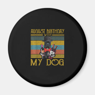 August Geburtstag mit meinem Cane Corso Dog 2020 Magnet
