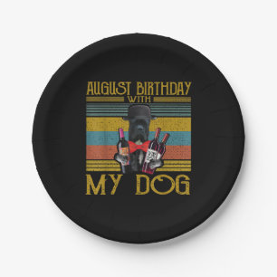 August Geburtstag mit meinem Cane Corso Dog 2020 Pappteller