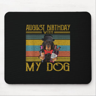 August Geburtstag mit meinem Gordon Setter Hund 20 Mousepad