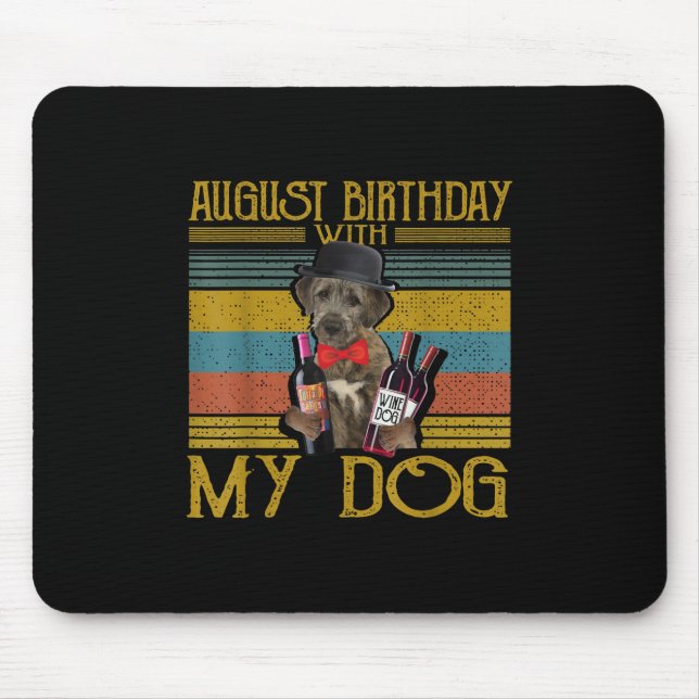 August Geburtstag mit meinem irischen Wolfhound Hu Mousepad (Vorne)