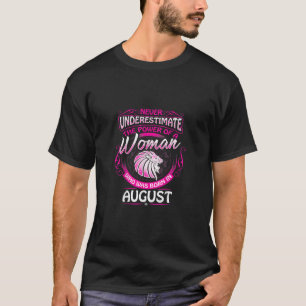 August Geburtstagsgeschenk Frau Leo Zodiac Astrolo T-Shirt