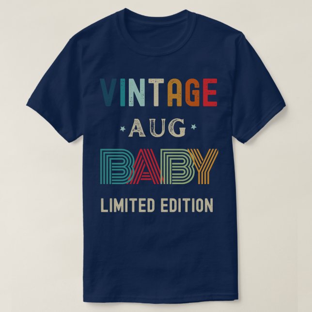 August Geburtstagsgeschenk T-Shirt (Design vorne)