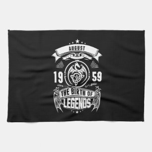 August-Geschenk   1959 Geburtsjahr der Legenden Geschirrtuch