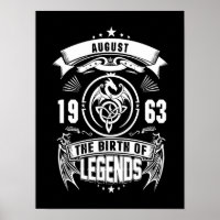 August-Geschenk | 1963 Geburtsjahr der Legenden