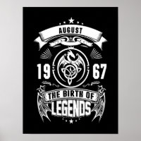 August-Geschenk | 1967 Geburtsjahr der Legenden