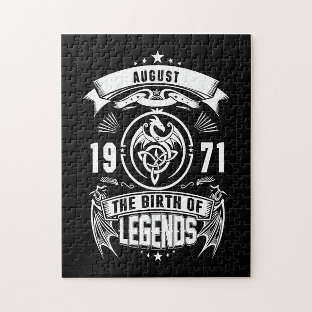 August-Geschenk | 1971 Geburtsjahr der Legenden Puzzle (Vertikal)