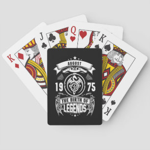 August-Geschenk 1975 Geburtsjahr der Legenden Spielkarten