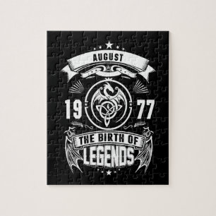 August-Geschenk 1977 Geburtsjahr der Legenden Puzzle