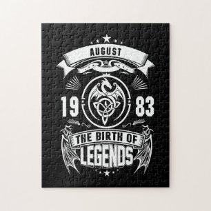 August-Geschenk 1983 Geburtsjahr der Legenden Puzzle
