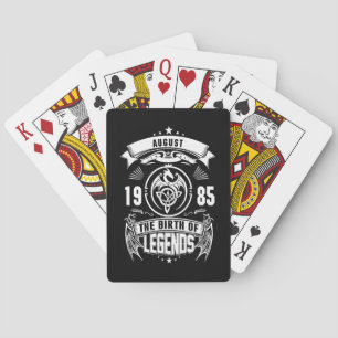 August-Geschenk 1985 Geburtsjahr der Legenden Spielkarten