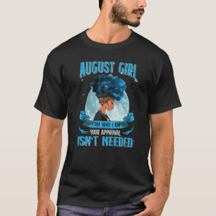 August Girl Black Queen Ich bin, wer lockig afafri T-Shirt