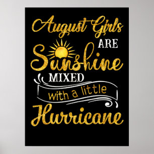 August Girls sind Sunshine Mixed Little Hurricane Poster