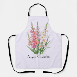 August Gladiolen Blumen Schürze