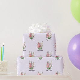 August Gladiolus Blumen Geschenkpapier