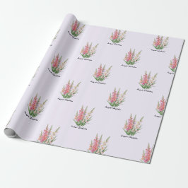 August Gladiolus Blumen Geschenkpapier