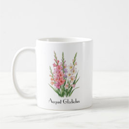 August Gladiolus Blumen Kaffeetasse