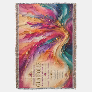 August Gladiolus Geburtsblume Energie Abstracts Decke