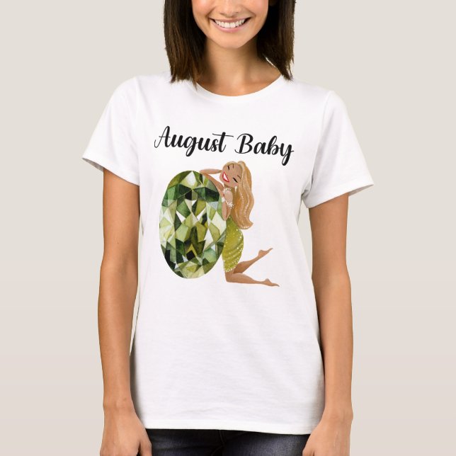 August-Kind Geburtstag T-Shirt (Vorderseite)