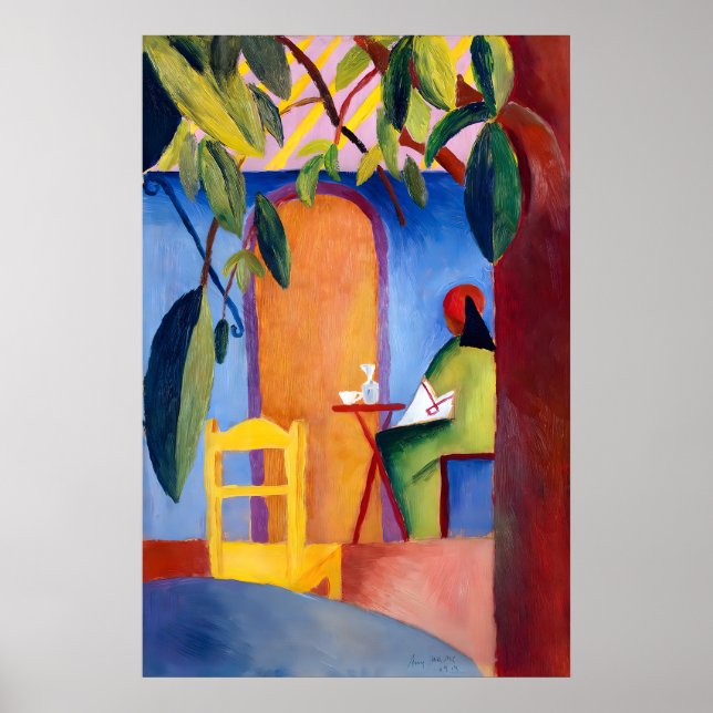 August Macke Café Bliss Art Print German Poster (Vorne)