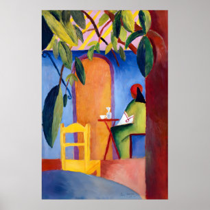 August Macke Café Bliss Kunst Druck Deutsch Poster