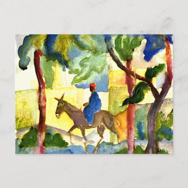 August Macke - Donkey Ride Postkarte (Vorderseite)