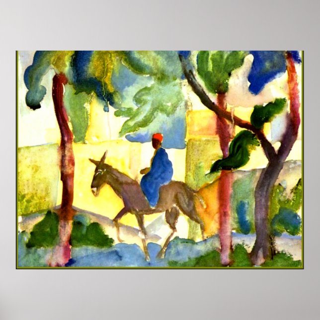 August Macke - Donkey Rider Poster (Vorne)