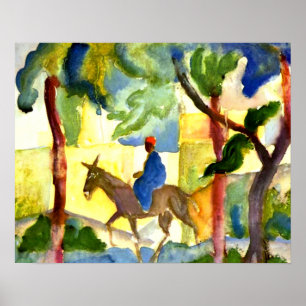 August Macke - Eselreiter Poster