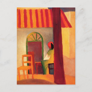 August Macke Farbenfrohe Postkarte