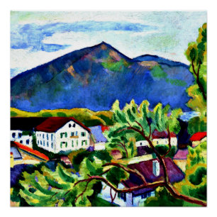 August Macke - Frühjahrslandschaft in Tegernsee Poster