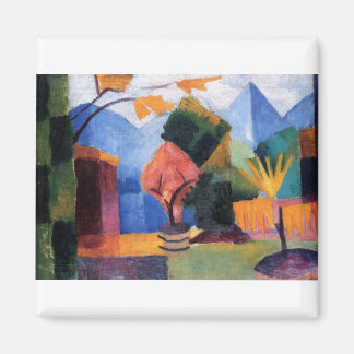 August Macke - Garten am Thuner See 1913 Magnet