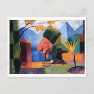 August Macke - Garten am Thuner See 1913 Postkarte