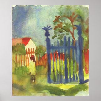 August Macke - Gartengate 1914 Gartentor Poster